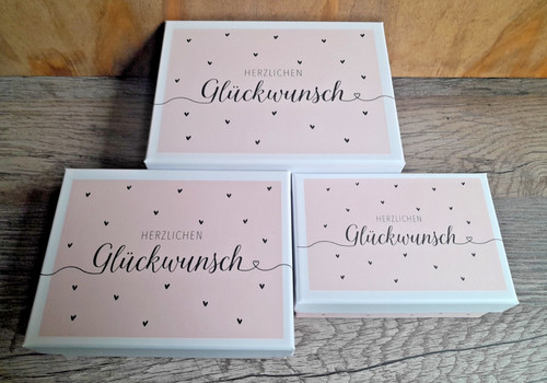 Geschenkbox glückwunsch herz - geschenkbox,