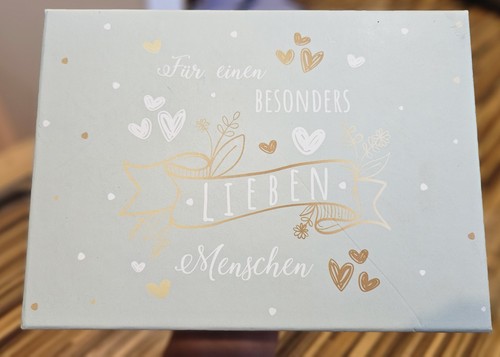 Geschenkbox blau mit - geschenkbox,