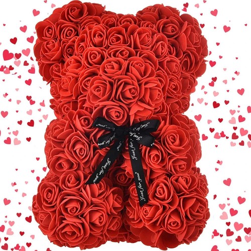 Rosenbär 24cm mit herz - rosenbär,