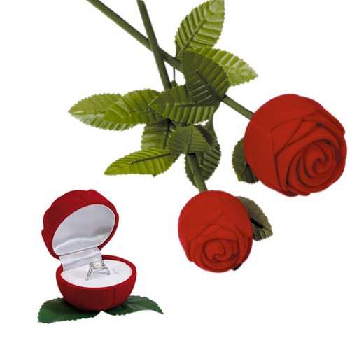 Herz rose ring - rose, etui