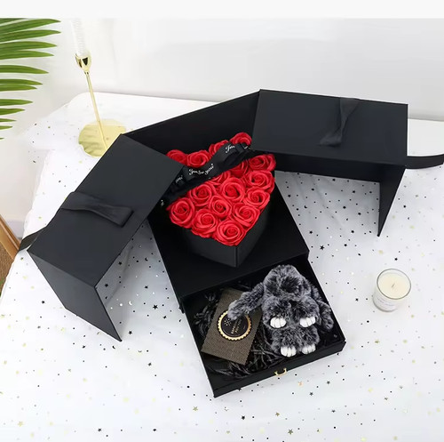 Schubladenbox mit rosenherz - schubladenbox,