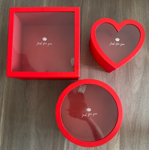 Geschenkbox 3er set - set, herz