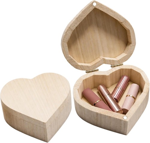 Herzbox holz schmuckkästchen - herzbox,