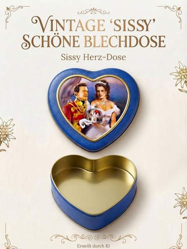Schöne herz blechdose - schöne, "