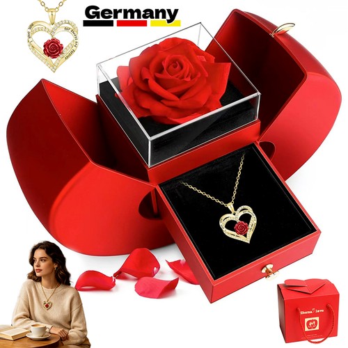 Ewige echte rose mit herz - ewige,