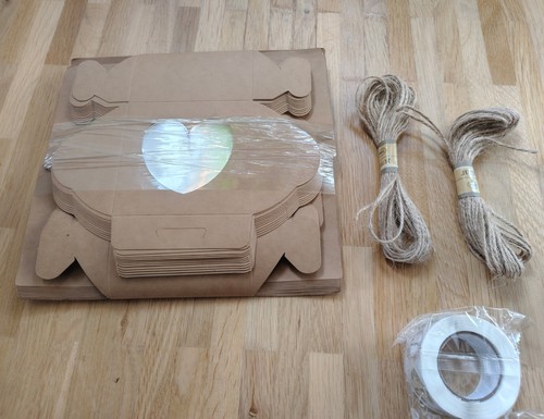 Cupcake box kraftpapier - 24,