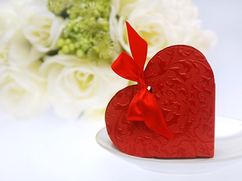 Gastgeschenke box herz - 10,