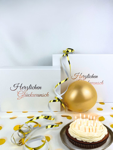 Geschenkbox herzlichen - geschenkbox, "herzlichen