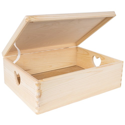 Holzkiste mit deckel - mit, |