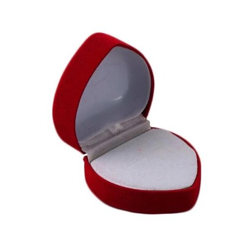 Herz ringbox rot - ringbox, samt